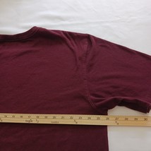 Carhartt K87 PRT Original Fit Crewneck Mens Burgundy Cotton T-Shirt Pocket Sz XL image 12