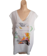 New Tank Top White Multi-Color &quot;Summer Feeling&quot; WORTHINGTON WOMAN  1X - $9.49 CAD