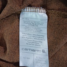 Carhartt K87 B00 Original Fit Men's Brown Cotton T-Shirt Short Sleeve Size XL  image 4