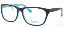 New Luxos LX506-3 Matt Black /Blue Rare Eyeglasses Glasses Frame 55-15-135mm - $74.23