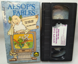 Vhs Aesop&#39;s Fables The Hare And The Tortoise &amp; Vain Crow (Vhs 1991 Golden Book) - £8.03 GBP