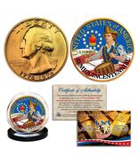 1776–2026 America 250th Anniversary 1976 24K Gold Plated Quarter AMERICA250 - $12.95
