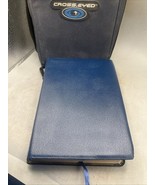 1995 The Woman&#39;s Study Bible Thomas Nelson NKJV Genuine Leather Blue 926B - $44.54