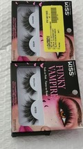 KISS Halloween Limited Edition Funky Vampire False Eyelashes 2 Pairs 91091 - $9.89