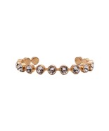 Rebecca Bangle With Round White Swarovski Crystals in Rose Gold Plating - £181.53 GBP