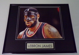 Lebron James Wearing Black Mask Cavs Lakers Framed 11x14 Photo Display  - £27.68 GBP