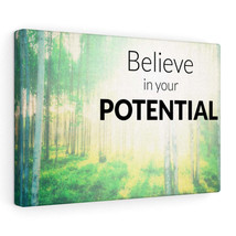 Inspirational Wall Art Believe In Your Potential Wall Art Motivational Motto In - £38.08 GBP+