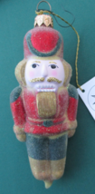 Christopher Radko Nutcracker Frosted Christmas Ornament Missing the Icicle 1997 - £11.36 GBP