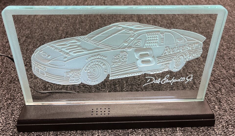 Primary image for Dale Earnhardt Jr #8 Budweiser Action Racing Illuminated Etched Glass