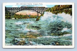 Whirlpool Rapids Grand Trunk Bridge Niagara Falls New York NY UNP WB Postcard N2 - £2.33 GBP