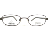 Adidas Kids Eyeglasses Frames a999 40 6054 Pewter Brown Oval Wire Rim 45... - £47.65 GBP