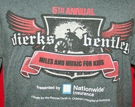 DIERKS BENTLEY 2010 Miles &amp; Music For Kids Motorcycle Ride &amp; Concert T-S... - £9.46 GBP
