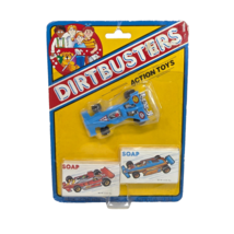 VINTAGE TOM FIELDS UK DIRTBUSTERS ACTION TOYS BLUE RACE CAR W/ 2 SOAP BA... - $178.58 MXN