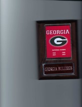 Georgia Bulldogs Champions Plaque Football Ncaa National Champs - £3.92 GBP