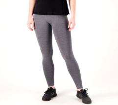 AnyBody Jacquard Smoothing Leggings- Heather Grey, SMALL - £18.99 GBP