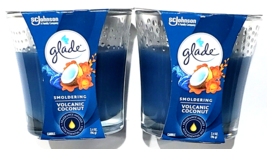 2 Glade Smoldering Volcanic Coconut Fragrance Infused Essential Oils Can... - $23.99