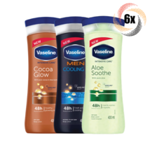 6x Bottles Vaseline Variety Scent Dry Skin Body Lotion | 400ml | Mix &amp; M... - £32.18 GBP