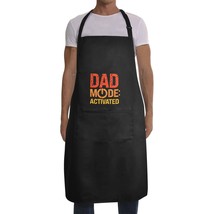 Mens Father&#39;s Day Apron - Custom BBQ Grill Kitchen Chef Apron for Men - Dad Mode - £12.82 GBP