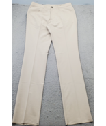 Dunning Golf Chino Pants Men&#39;s 34/00 Tan Unfinished Hem Athletic 5-Pocke... - $54.03 CAD