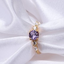 Vintage Alexandrite Engagement Ring, Women Jewelry, Art Deco Ring Jewelry  - $69.99