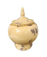 Ceramic Pottery Lidded Jar with  Distressed Finish Decorative Home Decor... - $45.80