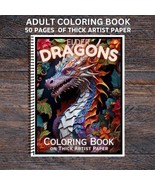 Elder Dragons - Spiral Bound Adult Coloring Book - Thick Artist Paper - $26.00