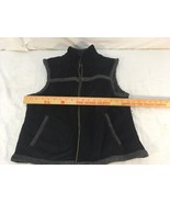 Womens Fuda New York Black Gray Polyester Acrylic Medium Winter Vest - $13.93