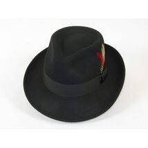 Men's Broner Wool Hat Classic Soft Fedora STREETWISE 73-041 Black image 2