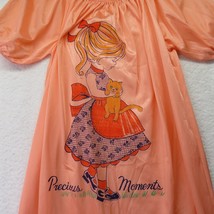 Precious Moment Night Gown Girls Size Large Orange Nylon Long Sleepwear ... - $29.69