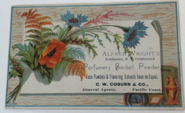 Alfred Wright Perfumery Sachet Powder Victorian Trade Card VTC 1 - $5.93