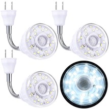 3 Pcs Motion Activated Led Night Light White Plug In Smart Dusk Dawn Sensor Ligh - £43.15 GBP