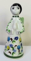 Tonala Angel Candle Holder Hand Made Hand Painted Signed  Mexico Pottery - £18.66 GBP