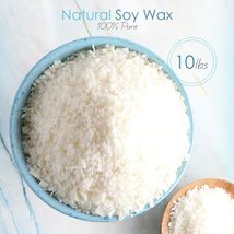 Organic Soy Candle Wax for Candle Making, 10 lbs Natural Candles Making  - $986.91 MXN