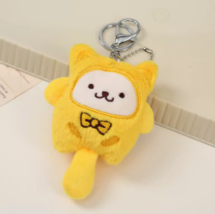 Cute new Sanrio series makeup mirror key chain plush cartoon key ring  - £15.53 GBP