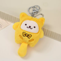 Cute new Sanrio series makeup mirror key chain plush cartoon key ring  - £15.56 GBP