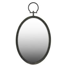 Urban Trends Collection Oval Black Gloss Wall Mirror - £59.95 GBP