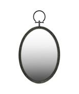 Urban Trends Collection Oval Black Gloss Wall Mirror - £59.73 GBP