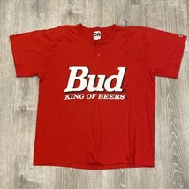 VINTAGE BUD LIGHT BEER JERSEY T-SHIRT #23 SIZE XL DON ALLESON Made in USA - $32.47