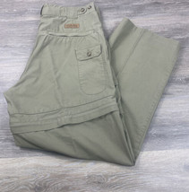 VINTAGE Cabela&#39;s Convertible Cargo Pants Mens 38 X 31 Pockets Khaki Canvas - £15.19 GBP