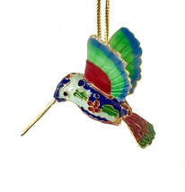 Hummingbird Bird Cloisonne Enamel Mini Christmas Ornament NIB Gift Boxed... - £19.82 GBP