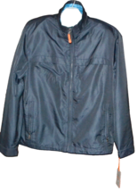 Marc New York Men’s Navy Blue Water Resistant Rain Coat Jacket Blazer Size XL - £57.75 GBP