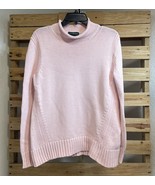 J.Crew Always Pink Cotton Nylon Mock Neck Classic Knit Sweater Size M BB... - $457.92 MXN