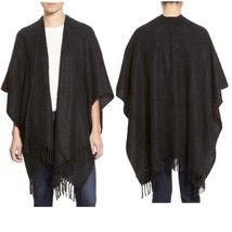 Echo Bouclé Cape, Shawl, Wrap, Sweater, Black, Super Comfy Warm, One size NWT - £37.36 GBP