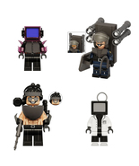 Skibidi Toilet SWAT Toilet Man Headscarf Toilet Man 4Pcs Minifigure Buil... - £13.29 GBP