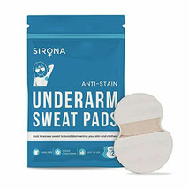 Sirona Disposable Underarm Sweat Pads for Men and Women - 12 Pads | Anti Stain - £18.90 GBP