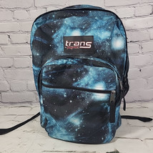 Jansport Trans Galaxy Cosmic Backpack Large Blue Dual Pocket Laptop Book... - $19.79