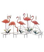 Pink Flamingo Garden Stake Decor - £71.64 GBP