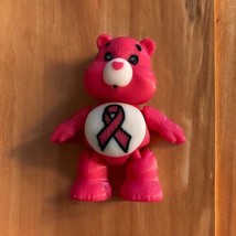 3D printed Breast Cancer carebear figurine Keychain - £10.26 GBP