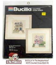 BUCILLA In The Neighborhood 40375 Counted Cross-Stitching Kit - £11.22 GBP