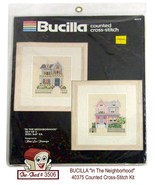 BUCILLA In The Neighborhood 40375 Counted Cross-Stitching Kit - £11.22 GBP